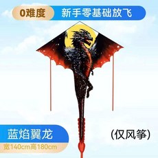 1.4米星空紅翼龍風箏, 1個, 1.4米黑燄翼龍,五個風箏