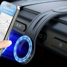 강력흡착 차량용 대시보드 휴대폰 거치대 자석 홀더, 블랙, 1개