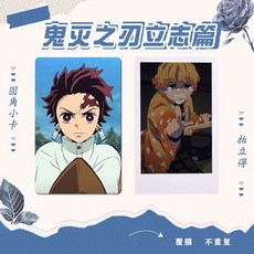 귀멸의칼날 귀칼 포토카드 포카 100장, 카드만, 매트 필름, 카드 스티커 100장