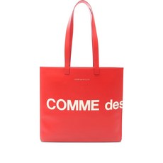 꼼 데 가르송 중고 로고 프린트 토트 백