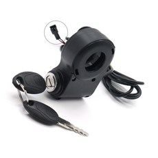 방수 핸들바 스위치 잠금 장치 디지털 전력 모니터링 기능 키 방식 시동 스위치 ABS 및 금속 재질 전동 스쿠터용, 일반 전기