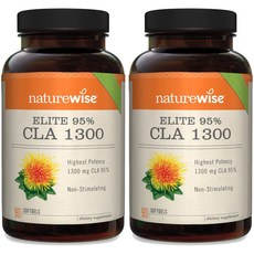 Naturewise 納強衛士 Elite 95% CLA 1300mg 軟膠囊, 2個, 90入, 90錠