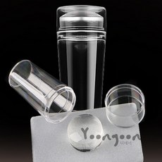 윤쓰샵 실리콘 투명 네일 스탬핑 도구세트 스크래퍼