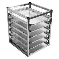 스텐 베이킹 선반 빵 정리대 퇴식대 쟁반 트레이 수납, 10. 6단 확장 오븐팬 60cm