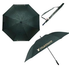 Playboy高爾夫專用直柄雨傘，加大傘面防曬抗風高爾夫球傘, 黑色, 1個