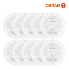 오스람 LED 원형 센서등 243mm 15W, 주광색, 10개