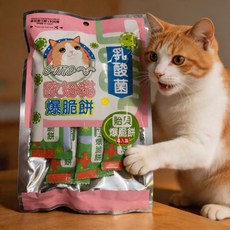 歐姆貓 乳酸菌爆脆餅, 1個, 貽貝爆脆餅 20gX4入/80g, 20g, 乳酸菌