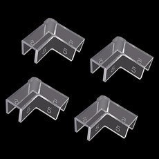 수족관의 안정성 및 충돌 방지를 위한 4개의 플라스틱 코너 실드, 5mm