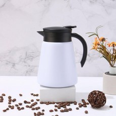 자동차 전기포트 여행용 포트 보온 기능 전기주전자 빠른, 화이트 680ml, 1L