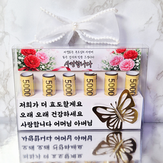 어버이날 용돈박스 금나비 현수막 메이텐스튜디오, 1개, 2. 토끼 카네이션 / 용돈링 6개