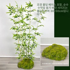 인조 대나무 벽장식 undefined 카페 인테리어, 1.5m 대나무 불규칙 5개 이끼 받침대