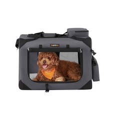 FEANDREA 다기능 통풍 반려동물 이동가방 산책가방 외출가방 이동장, 1개, 그레이