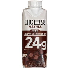 남양 테이크핏 맥스 초코맛 단백질 음료 24g, 250ml, 96개