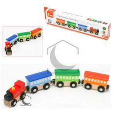 기차 모형 4종 세트 유아기차장난감, 레드 외, 기타