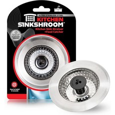 주방 싱크대실 혁신적인 막힘 없는 스테인리스 싱크대 스트레이너 블랙 1-팩, 1-Pack, Strainer