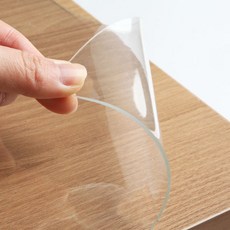 수축 없는 두께 2mm 유리 대용 식탁 테이블 피죤 투명매트, 60*110cm