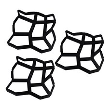 shangren 3pcs 정원 잔디 진입로 포장 포장 금형, 블랙, 플라스틱