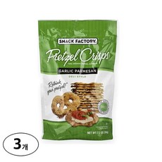 Snack Factory 프레즐 크리스 갈릭 파마산 델리 스타일, 204g, 3개