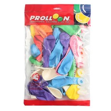 PROLLON 台灣製9吋廣告氣球(大) 一包約33個入 拱門氣球, 綜合色(隨機混色),一包約33個入, 1個