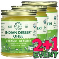 퓨어인디안푸드 유기농 인도 디저트 기 그래이스페드 220g / 해외직구 미국정품, 3개
