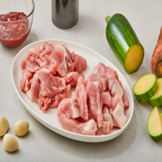 삼형제고기 1등급 한돈 뒷다리살 찌개용 냉장, 1kg, 5개