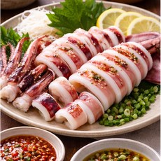 [쫄깃담백] 손질 통 오징어 원양산, 1박스, 6미 1050g