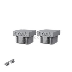 이렌콩 슬라이딩레일 벽체용 캡 2개조 행거레일 알루미늄레일 슬라이드레일