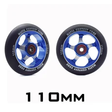 [100mm 베어링 및 부싱이 있는 교체 푸시/킥/스턴트 스쿠터 휠 부품 액세서리 2개/세트, 05 110mm model11