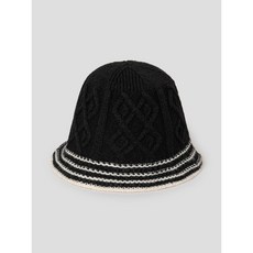 매장정품 에잇세컨즈 8SECONDS 도톰니트 케이블 버킷햇 블랙 19518BWY65 207475