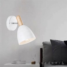 四方圓LED照明 金色年代 E27木藝馬卡龍壁燈 灰色/白色, GA11-5994, 灰色/白色, GA11-5994