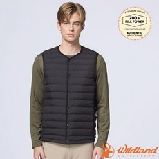 荒野 WildLand 男 700FP 羽絨背心 輕量保暖 V領 羽絨填充 登山滑雪 0B32176