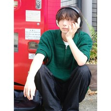 에잇세컨즈 8SECONDS 카라 반소매 집업 가디건 카디건 그린 26475ACY1M AOZ335 QJS181