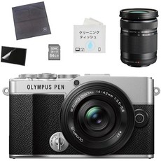 올림푸스 Olympus 미러리스 일안 카메라 PEN E-P7 14-42mm EZ 더블 줌, Set of 5