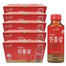 영진약품 프리미엄 진홍삼 100mlX50병홍삼 대추 계피 농축액 약국 드링크 음료, 100ml