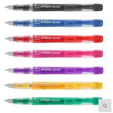 뉴프레피 만년필 EF 빨강, 블랙, F