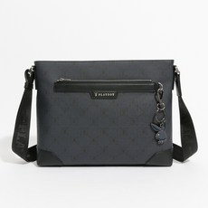 PLAYBOY Mbition系列 深藍色 下沉式橫式斜背包, 1個