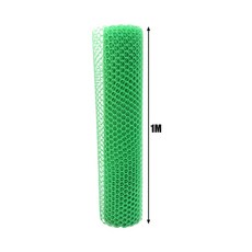 플라스틱 와이어 메쉬 1MX1M/0 4MX3M 고양이 애완동물 사육망 정원망 가정용 롤 펜스 닭장 네트, Green 1m