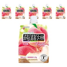 蒟蒻畑 碎塊型蒟蒻畑低卡水蜜桃口味, 6個, 150g