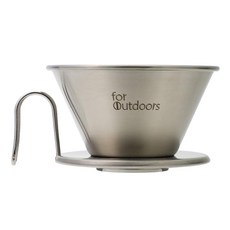 카리타(Kalita) 스테인리스 소재로 물이 식기 어렵다 커피 드리퍼 웨이브 시리즈 24인용 WDS-185K 칼리타 아웃도어용 드립 기구 2인용 4인용 2잔용 4잔용 멋진 캠핑 아