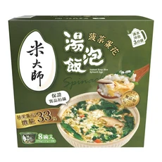 米大師 菠菜蛋花湯泡飯, 137g, 8個
