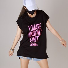 댄마샵 형광 리밋 루즈핏 나시티 방송댄스복 줌바댄스복 에어로빅복