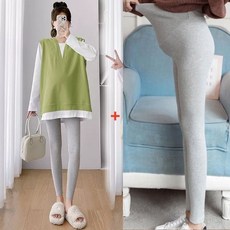 임산부 봄가을 상하의 세트 루즈핏 맨투맨 상의 + 슬림핏 코디 팬츠 겨울 패션 슬림핏 임산복 투피스 WMY