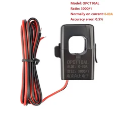 TCXWYLWNE OPCT10AL 60A 오픈 타입 전류 변압기 마이크로 분리형 코어 센서 10001 20001 30001 클램프 고주파 변압기타입 C, Type C
