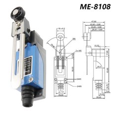 방수 CNC 순간 리미트 스위치 ME 8108 8111 8122 9101 5A 220V 롤러 레버 밀폐형 산업용 기계, 1개, 1개입