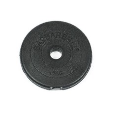 바투 블랙M 1.5Kg 원판 홈트 역기 덤벨 아령 헬스 홈짐, 1개