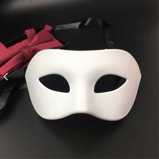 할로윈 가면 오페라 유령 소품 무도회 커플 파티 인싸, 화이트