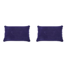 휴대용 에어 베개 여행 차박 캠핑 백패킹 쿠션 휴대 배개, 네이비_1set (2개)