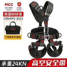GUANGJIA 五點式全身安全帶 國標認證 高空作業安全繩, 1個, 【全身快插】帶環形鉤