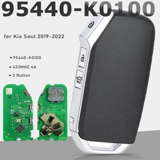 95440-P2400 95440-R2620 95440-K0100 433MHz 4A 스마트 리모컨 키 3버튼 키리스 기아호환 쏘울 스포티지 소렌토용, [03] 95440-K0100