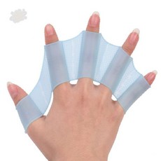 수영 소재 장비 추진력 손가락 물놀이 물갈퀴 훈련 향상 실리콘 보조 수영 연습, L
